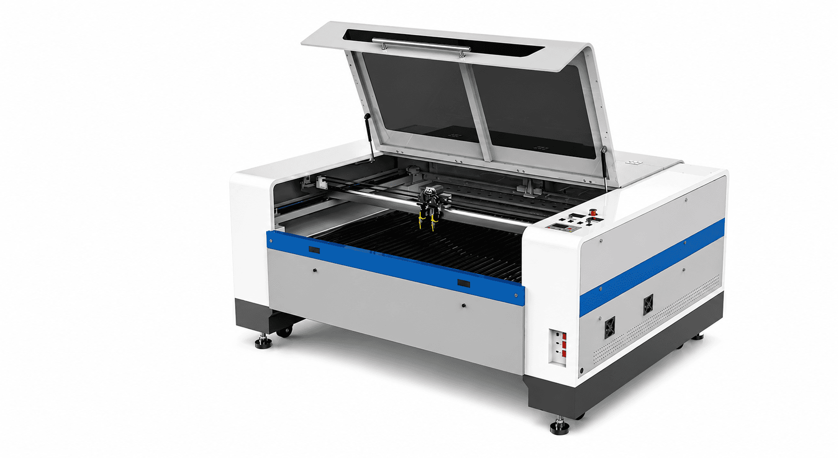CO₂ laser system running production work