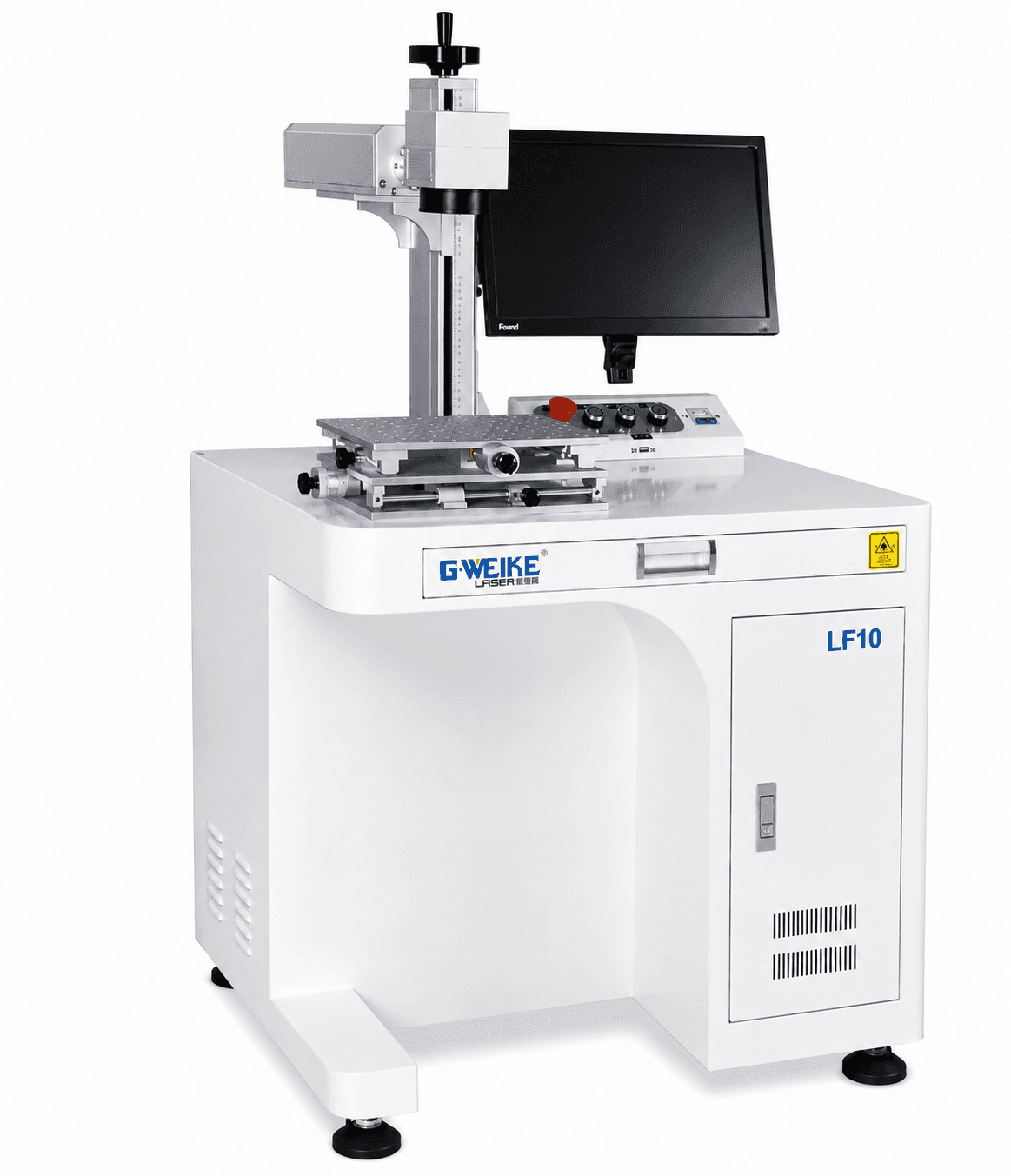 Isobex engineer configuring a fibre laser marking system